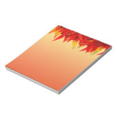 Bloc-note Bordure de départ d'automne (Tourné)