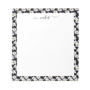 Bloc-note Bordure de motif floral marais