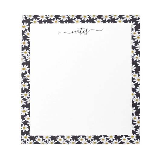 Bloc-note Bordure de motif floral marais (Devant)