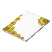 Bloc-note Bordure de tournesol jaune (Tourné)