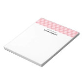 Bloc-note Bordure en diamant poli rose de luxe (Tourné)