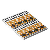 Bloc-note Bordure Fleur Diamant Boho Motif Floral (Incliné)