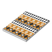 Bloc-note Bordure Fleur Diamant Boho Motif Floral (Tourné)