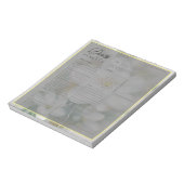 Bloc-note Bordure florale vierge feuille de planificateur qu (Tourné)