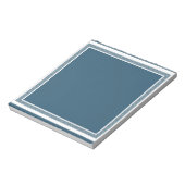 Bloc-note Bordure géométrique marine et blanche (Tourné)
