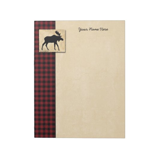 Bloc-note Bordure noire Moose Red (Tourné)