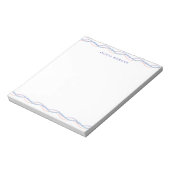 Bloc-note Bordure ondulée élégante tons pastel doux (Tourné)
