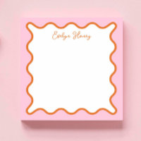 Bordure ondulée zigzag rose orange vibrante coloré