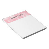 Bloc-note Bordure rose bokeh (Incliné)