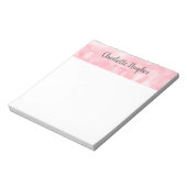 Bloc-note Bordure rose bokeh (Tourné)