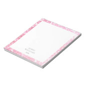 Bloc-note Bordure scintillante rose pailletée (Tourné)