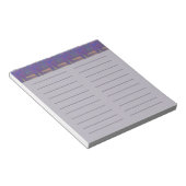 Bloc-note Bordure supérieure Abstraite violet "à faire" Line (Incliné)