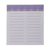Bloc-note Bordure supérieure Abstraite violet "à faire" Line (Devant)