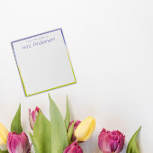 Bloc-note Bordure verte de lave à gradient Abstrait