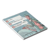 Bloc-note Born To Tweet Funny Cartoon (Incliné)