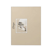 Bloc-note Borzoi (Argent Brindle) Peinture Chien Art origina (Tourné)