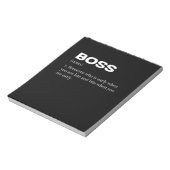 Bloc-note Boss Funny Définition Joyeux Boss's Day (Tourné)