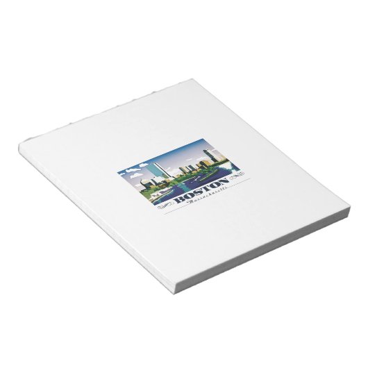 Bloc-note Boston, Massachusetts (Incliné)