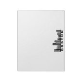 Bloc-note Boston Skyline Silhouette (Tourné)