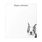 Bloc-note Boston Terrier (Devant)