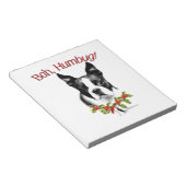 Bloc-note Boston Terrier Bah Humbug (Incliné)