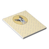 Bloc-note Boston Terrier Peinture - Joli chien d'origine Art (Incliné)