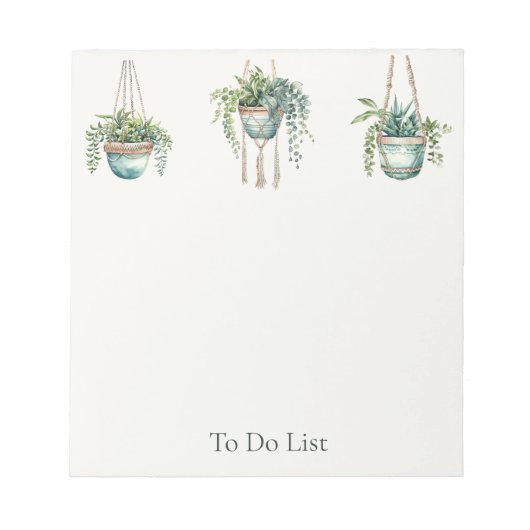 Bloc-note Botanical To Do List (Devant)