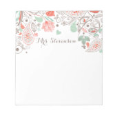 Bloc-note Botaniques Whimsical (Devant)