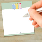 Bloc-note Bottes Spring Gardening personnalisables