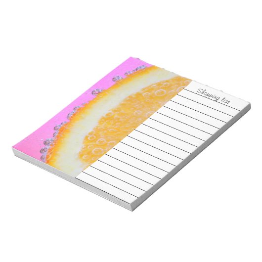 Bloc-note Bouche juteuse d'orange (Tourné)