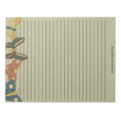 Bloc-note Bouches d'art populaire, Papillons Linked Sage Ver (Devant)