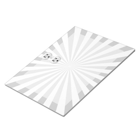 Bloc-note Bouchon électrique Mur Outlet Fun Personnaliser Ce (Incliné)