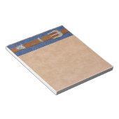 Bloc-note Boucle d'argent sur Denim (Incliné)