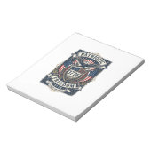 Bloc-note Bouclier de bataille patriotique 1776 Sym (Tourné)