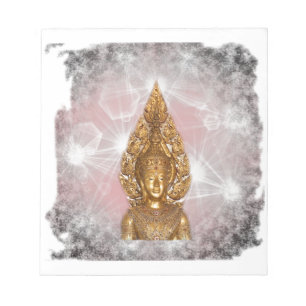 Bloc-note bouddha doré