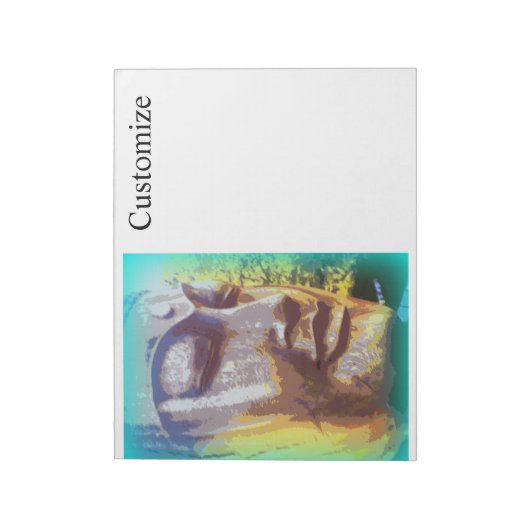 Bloc-note Bouddha face vert Thunder_Cove (Tourné)