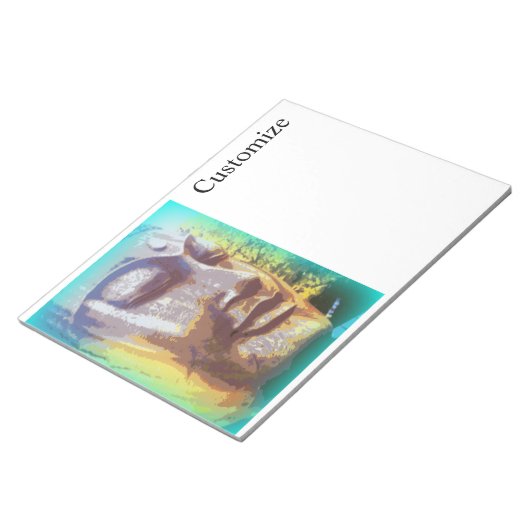 Bloc-note Bouddha face vert Thunder_Cove (Incliné)