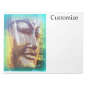 Bloc-note Bouddha face vert Thunder_Cove (Devant)