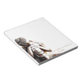 Bloc-note Bouddha paisible reposant avec des paroles de sage (Incliné)