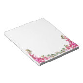Bloc-note Bougainvillea Fleurs Aquarelle Magenta Note Card (Incliné)