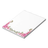 Bloc-note Bougainvillea Fleurs Aquarelle Magenta Note Card (Tourné)