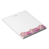Bloc-note Bougainvilliers d'aquarelle violet Motif Floral (Incliné)