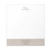 Bloc-note Bougie, Brosse, Spa & Bien-être (Devant)
