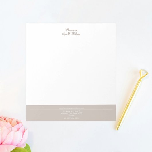 Bloc-note Bougie, Brosse, Spa & Bien-être