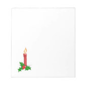 Bloc-note Bougie de Noël (Devant)