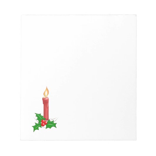 Bloc-note Bougie de Noël (Devant)