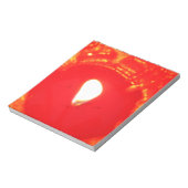 Bloc-note Bougie rouge, flamme, Bougie, Amour de Noël (Tourné)