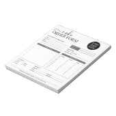 Bloc-note Boulangerie Cake Cupcake moderne Gris Commande (Tourné)