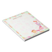 Bloc-note Boulangerie et boissons vertes (Incliné)