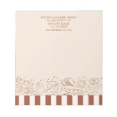 Bloc-note Boulangerie moderne Rustique Brown Beige (Devant)